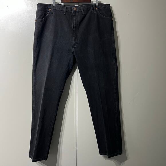 Wrangler Other - Wrangler Black Straight Leg Denim Jeans Big and Tall 13MWZWK | Men's Size 48X34